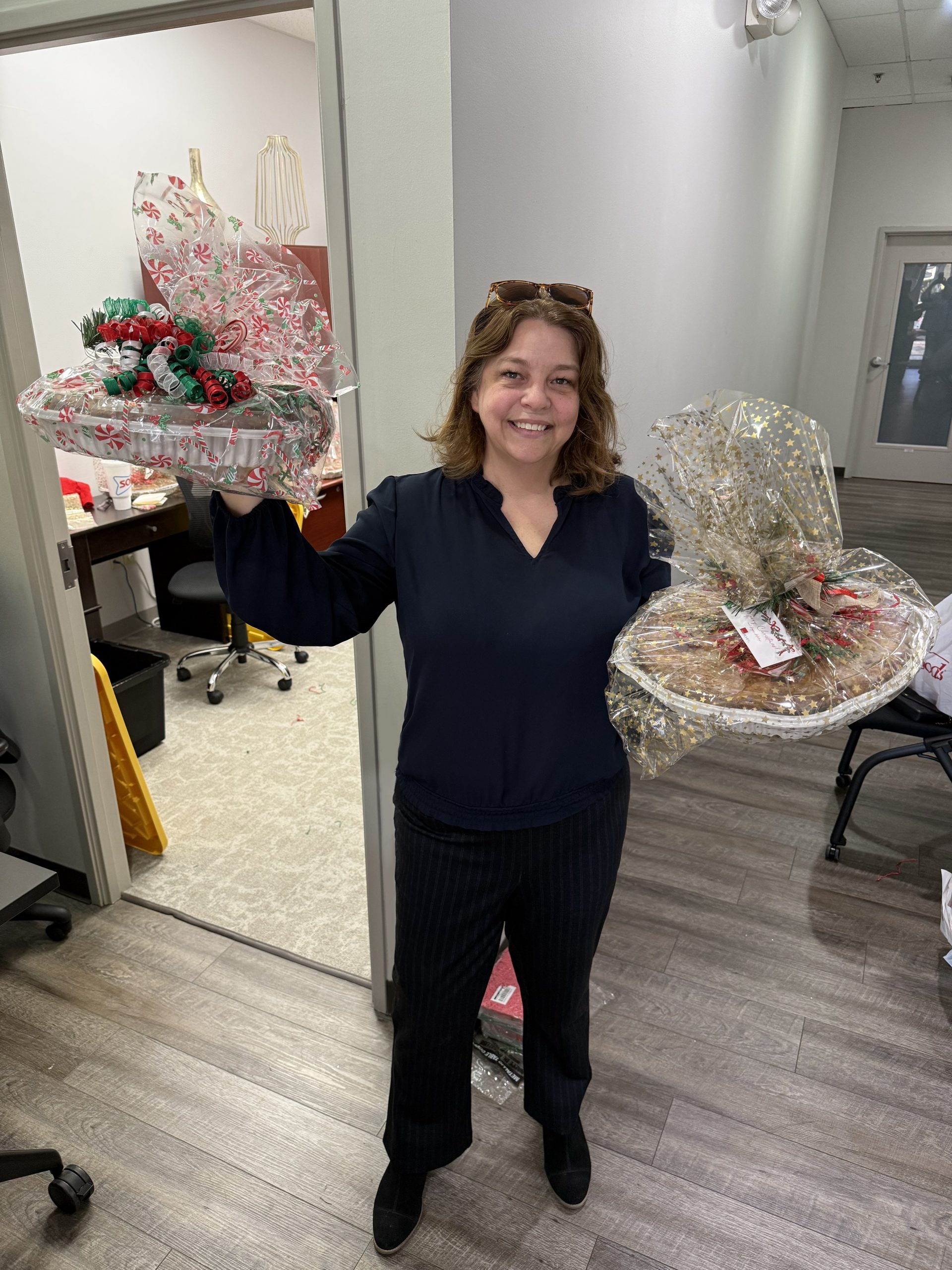 Behind the scenes at Jan Richey Team Christmas pie day client appreciation event