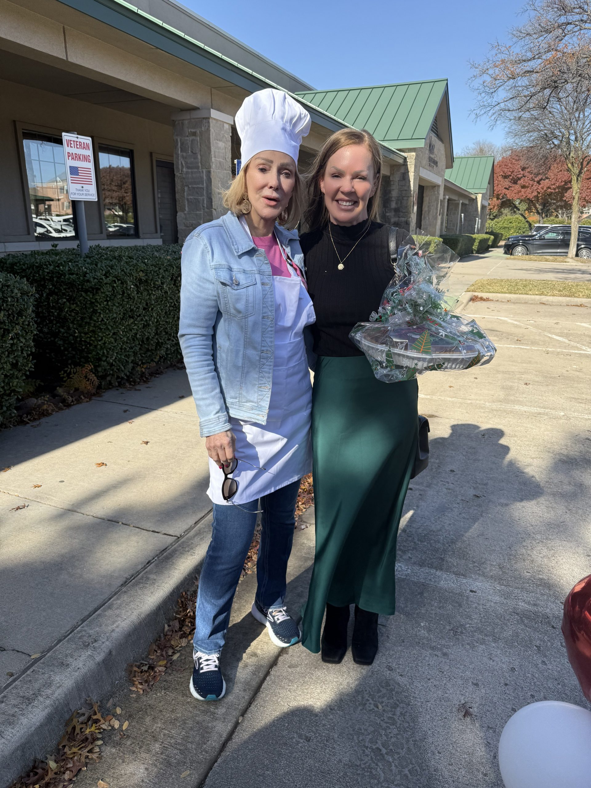 Clients and team members smiling at Jan Richey Team Christmas pie day