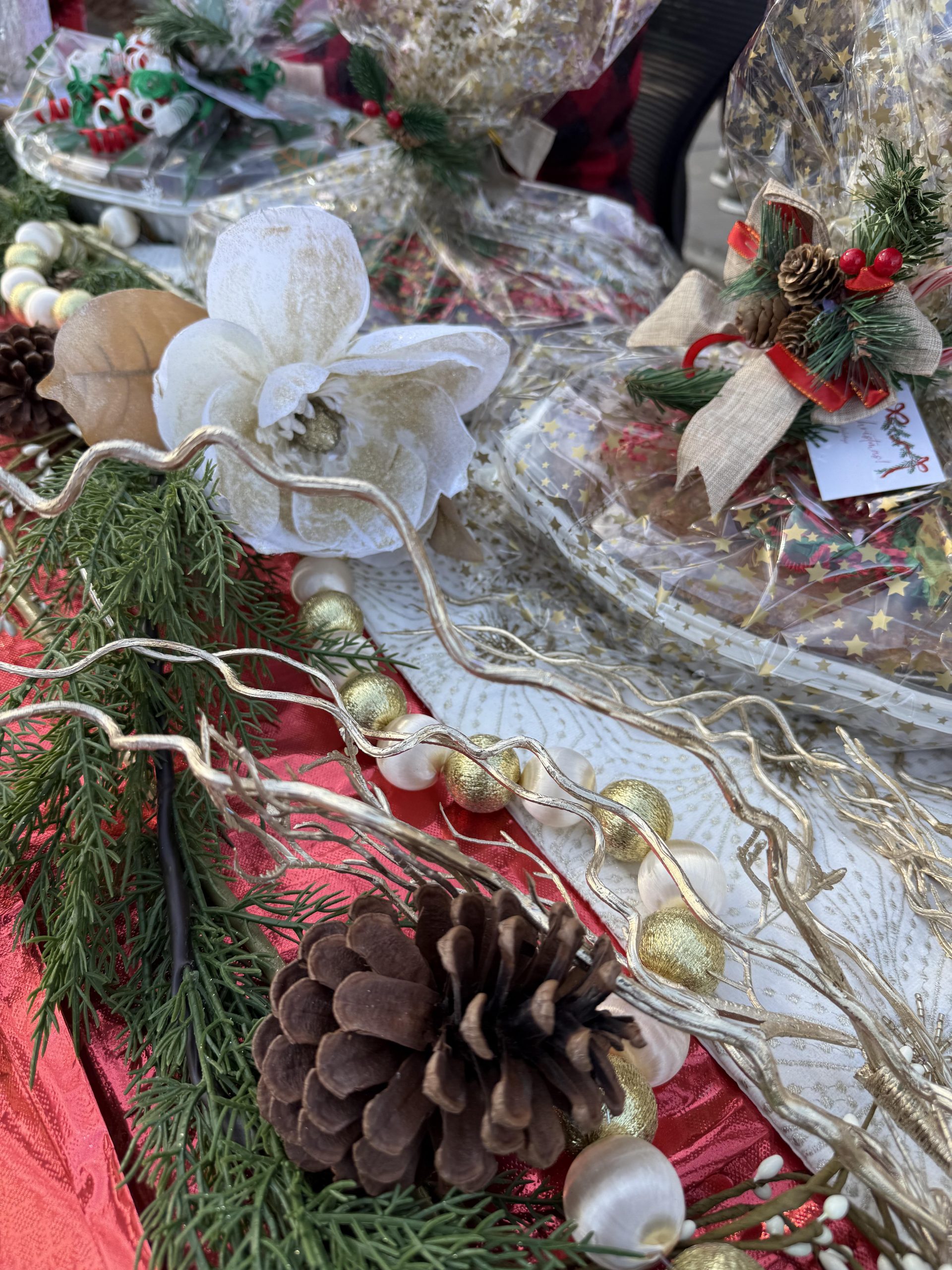 Luxury real estate season of giving at Jan Richey Team Christmas pie day with clients in Plano Texas