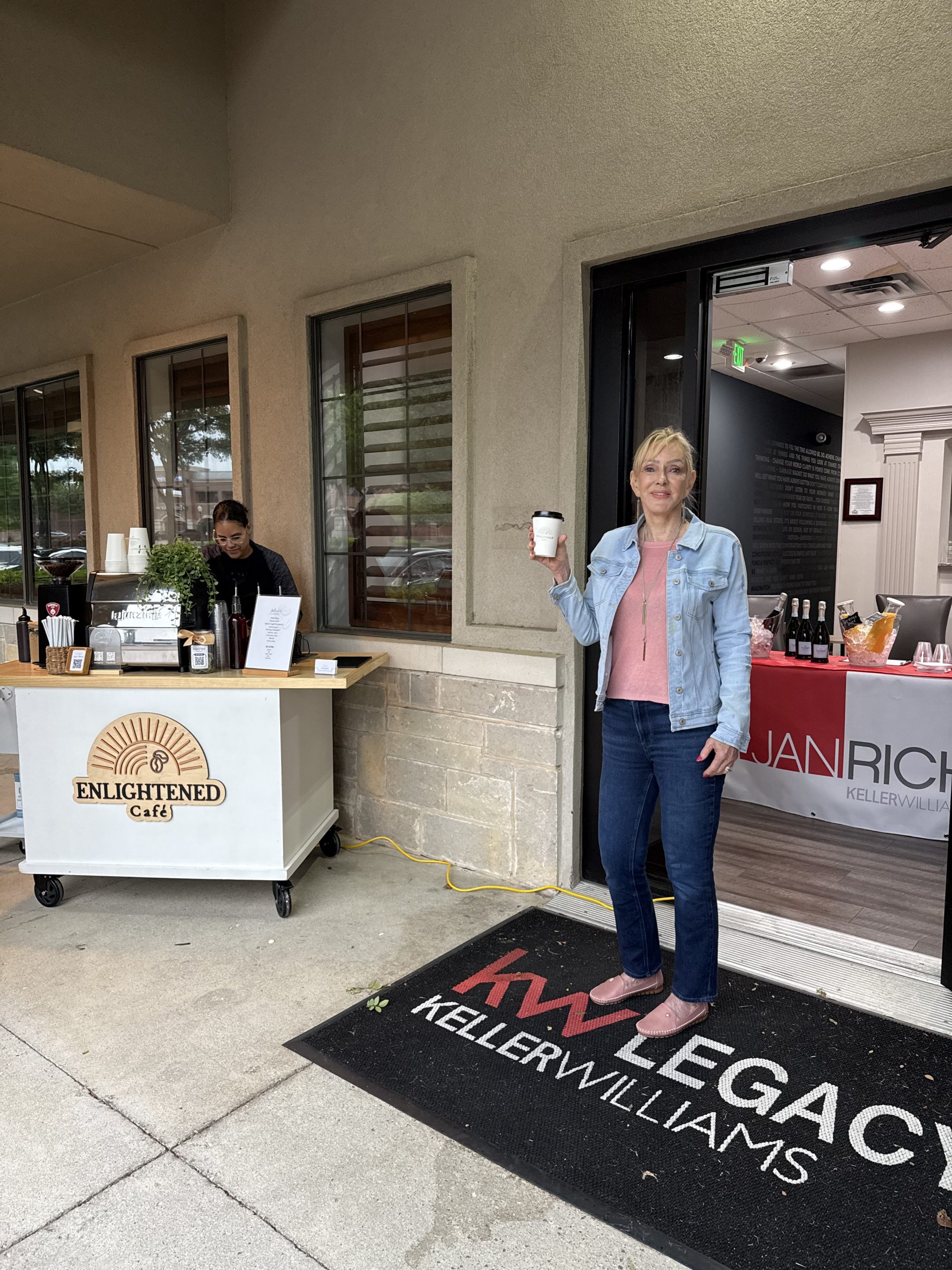 Jan Richey hosting community event in Plano Texas with Keller Williams Legacy